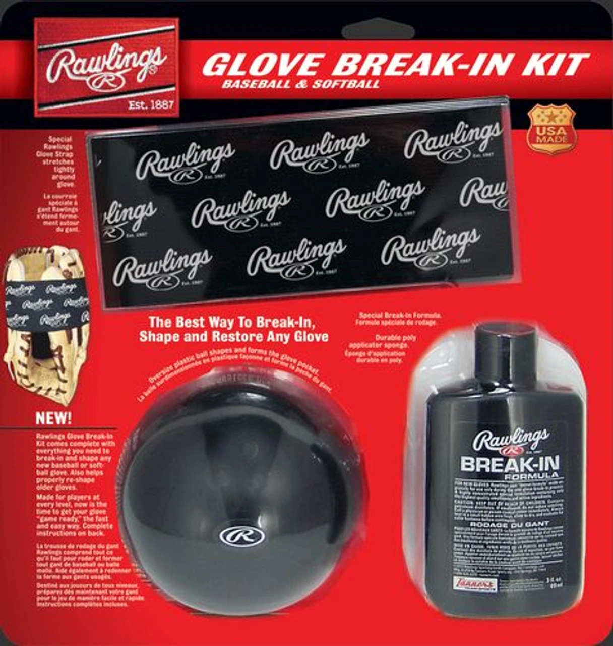 Rawlings Glove Break-In Kit 3 Rawlings Glove Break-In Kit