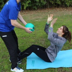 Medicine Balls -Fitness&Training Equipment Josh and Kalindi with Medicine Ball 04602.1582836989