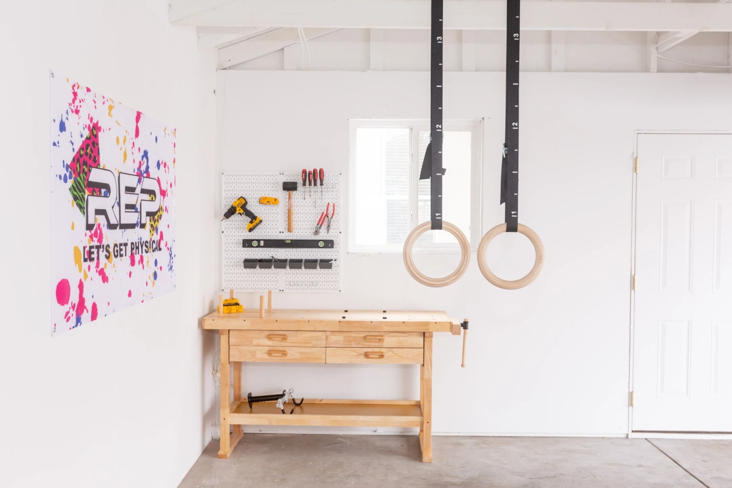 1.25" Wood Gymnastic Rings 7 1.25" Wood Gymnastic Rings - Image 5