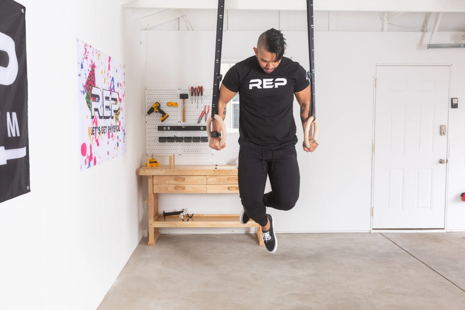 1.25" Wood Gymnastic Rings 9 1.25" Wood Gymnastic Rings - Image 7