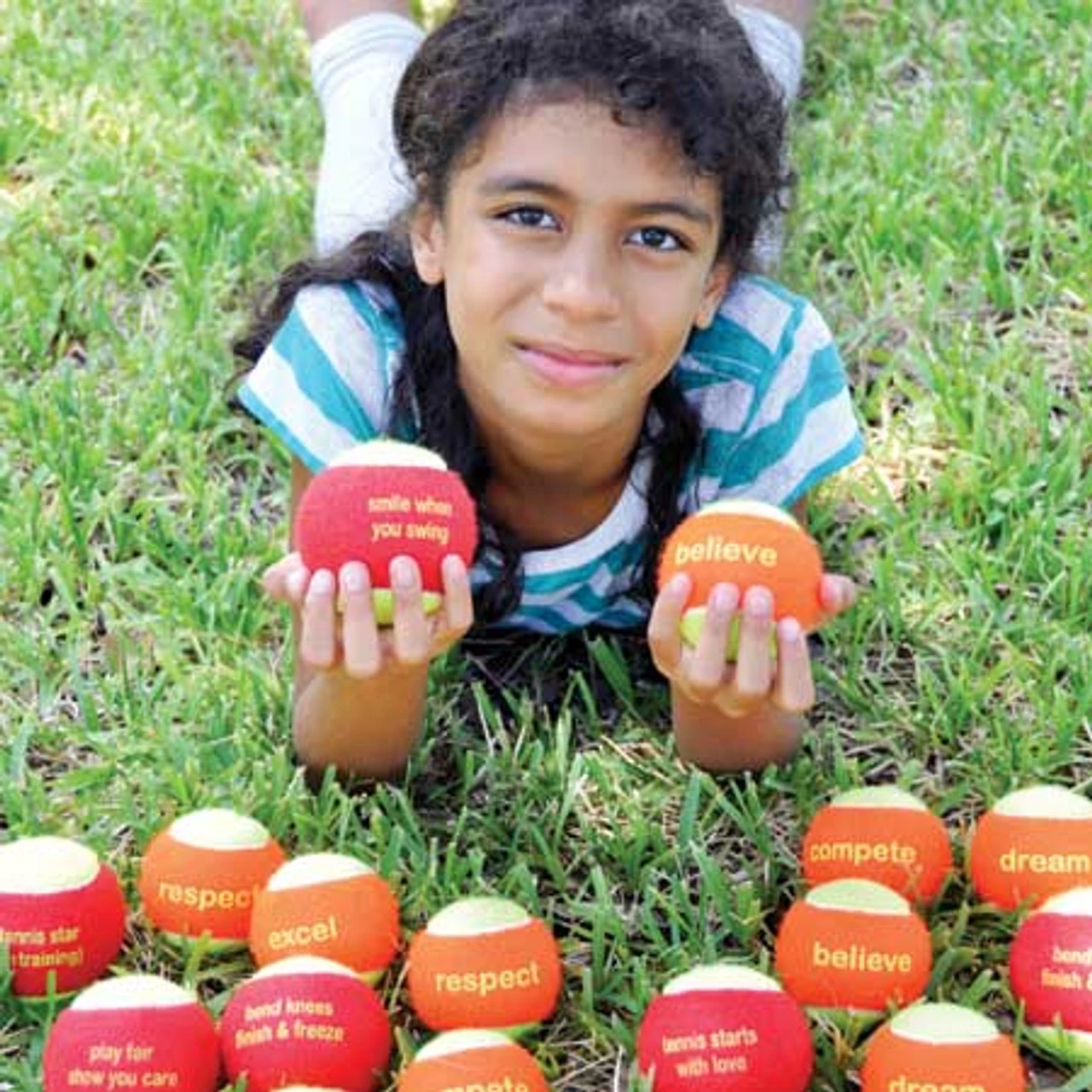 "Quick Start 60" Orange Felt Balls With Slogans 6 "Quick Start 60" Orange Felt Balls With Slogans - Image 4