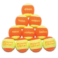 Youth Tennis Packages -Fitness&Training Equipment orange balls slogan pyramid 01 74106.1464709174