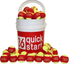 "Quick Start 36" Red Felt Balls With Slogans